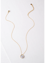 Load image into Gallery viewer, Crescent Mother of Pearl Necklace