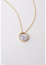Load image into Gallery viewer, Crescent Mother of Pearl Necklace