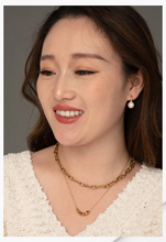 Load image into Gallery viewer, Pearled Gold Earrings