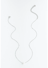 Load image into Gallery viewer, Silver Pearl Necklace
