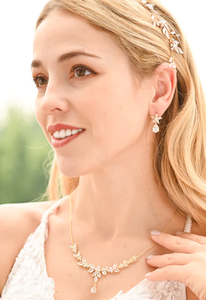 Golden Zircon Earrings