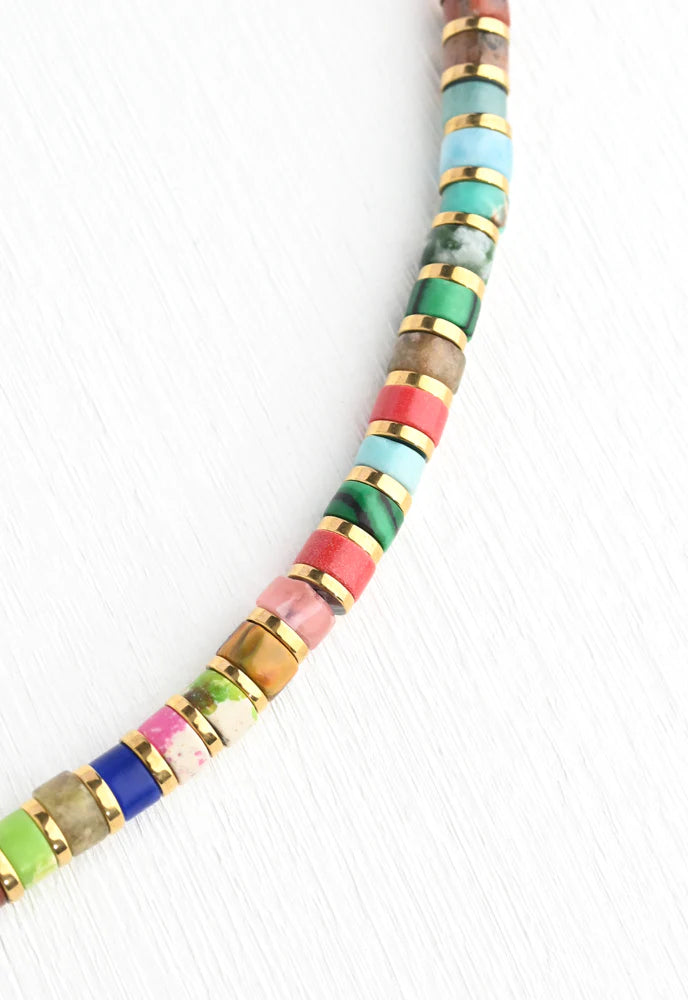 Kaleidoscope Emperor Stone Necklace