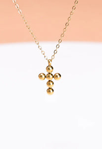 Perfect Harmony Gold Cross Necklace