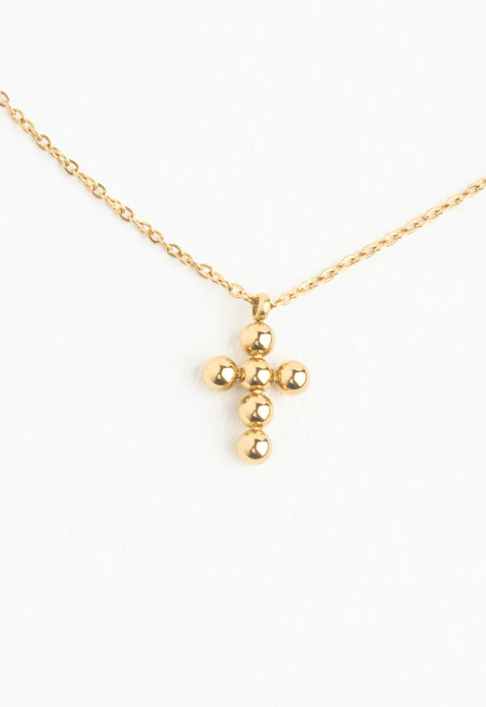 Perfect Harmony Gold Cross Necklace