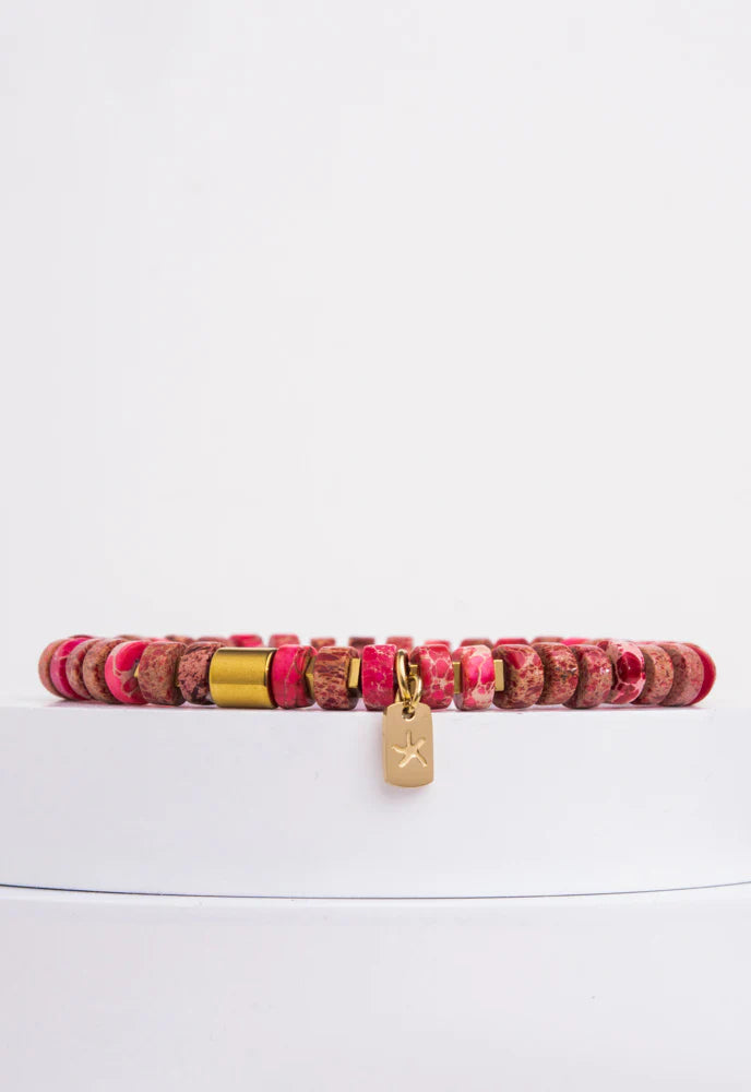 Scarlet Beaded Bracelet