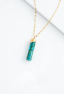 Turquoise Pillar Necklace