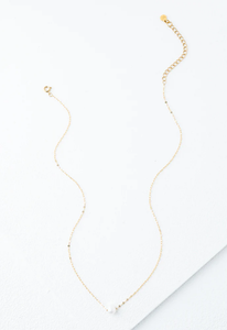 Gold Pearl Necklace