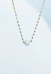 Gold Pearl Necklace