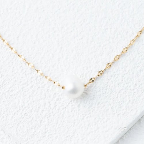 Gold Pearl Necklace