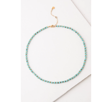 Load image into Gallery viewer, Teal Bead Ore Necklace
