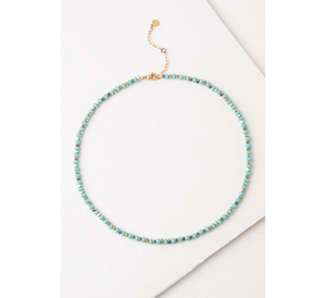 Teal Bead Ore Necklace