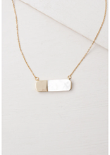 Load image into Gallery viewer, Light and Gold Mother of Pearl Necklace
