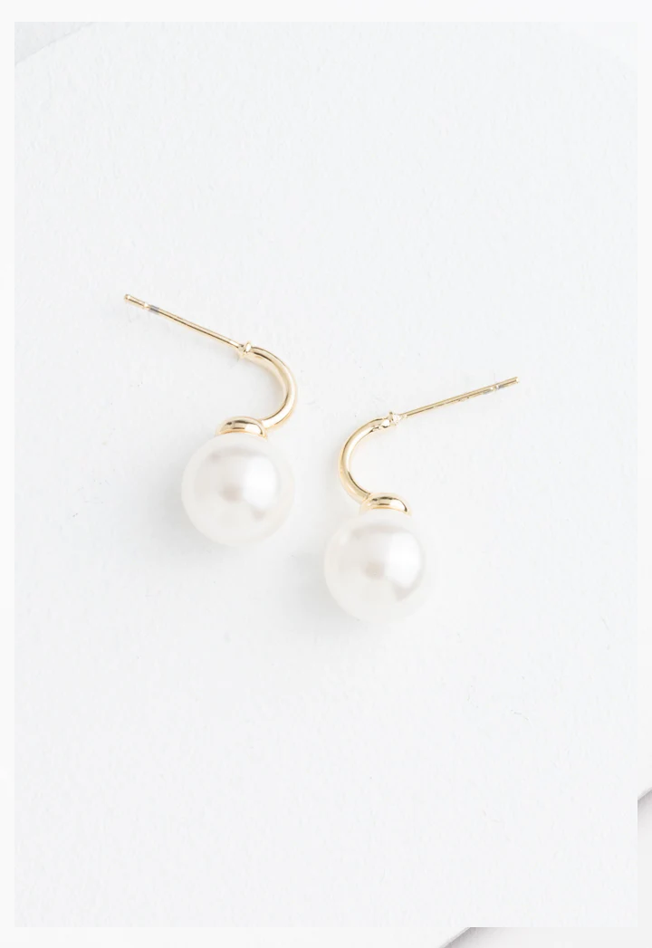 Pearled Gold Earrings