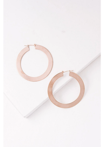 Rose Gold Hoop Earrings