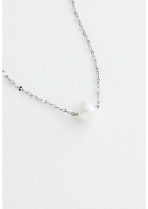 Silver Pearl Necklace